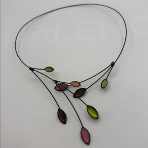 Kristina Collection Elowen Leaves & Branches Necklace Open Design Choker